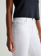 AG Jeans Mari Crop Mid Rise Slim Straight - Gallery White