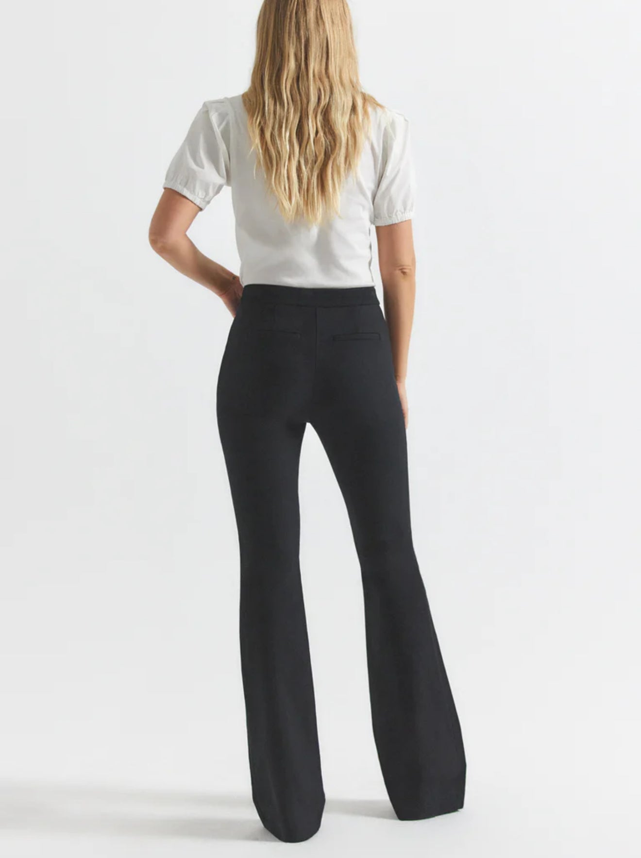 Derek Lam 10 Crosby Flare Trouser - Black