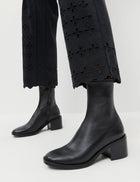 Loeffler Randall Roxy Black Leather Ankle Bootie