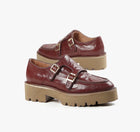 ALL BLACK Wide Belt Lugg - Wine