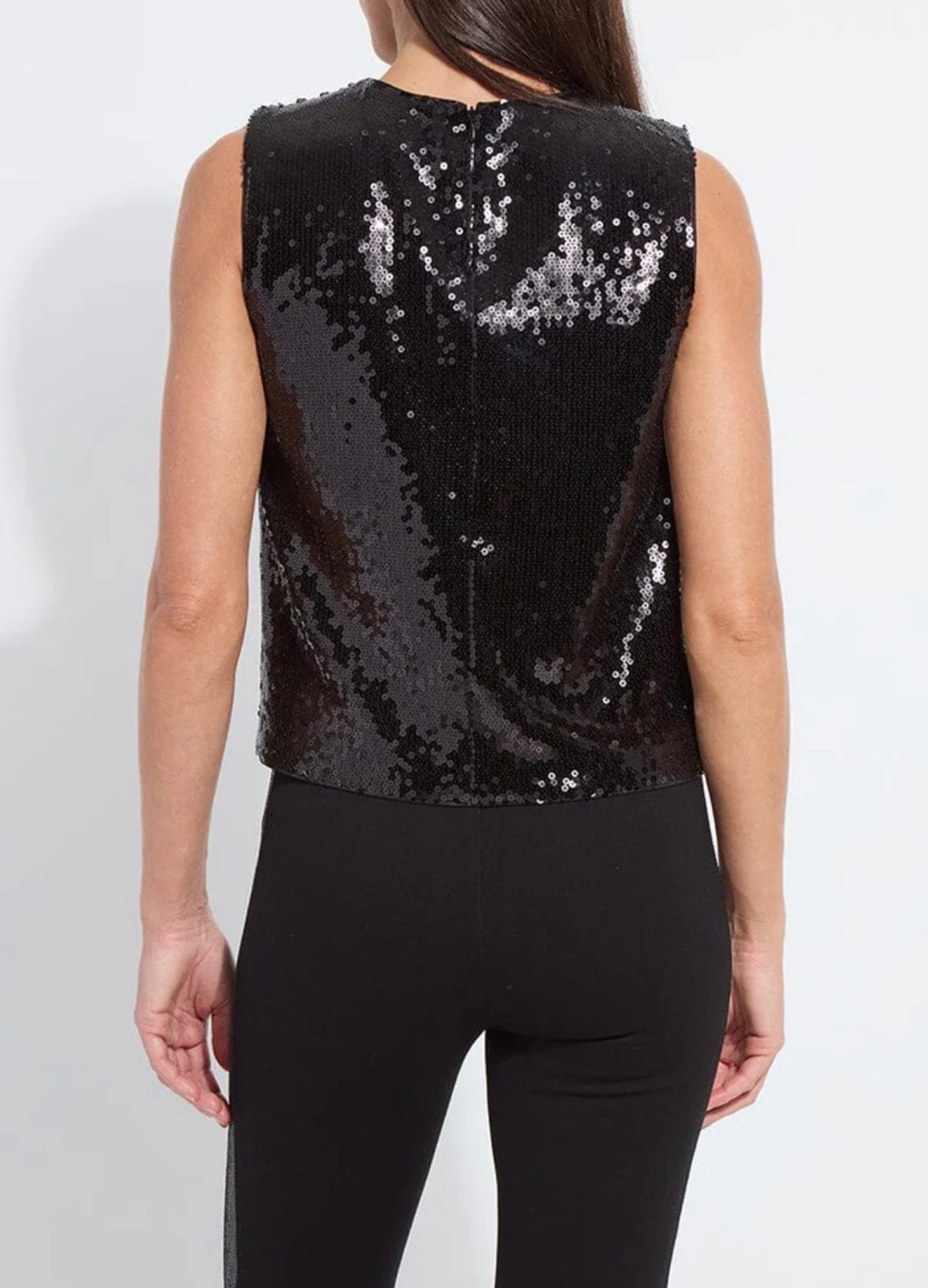 Lyssé Adaline St Sequin Shell - Black