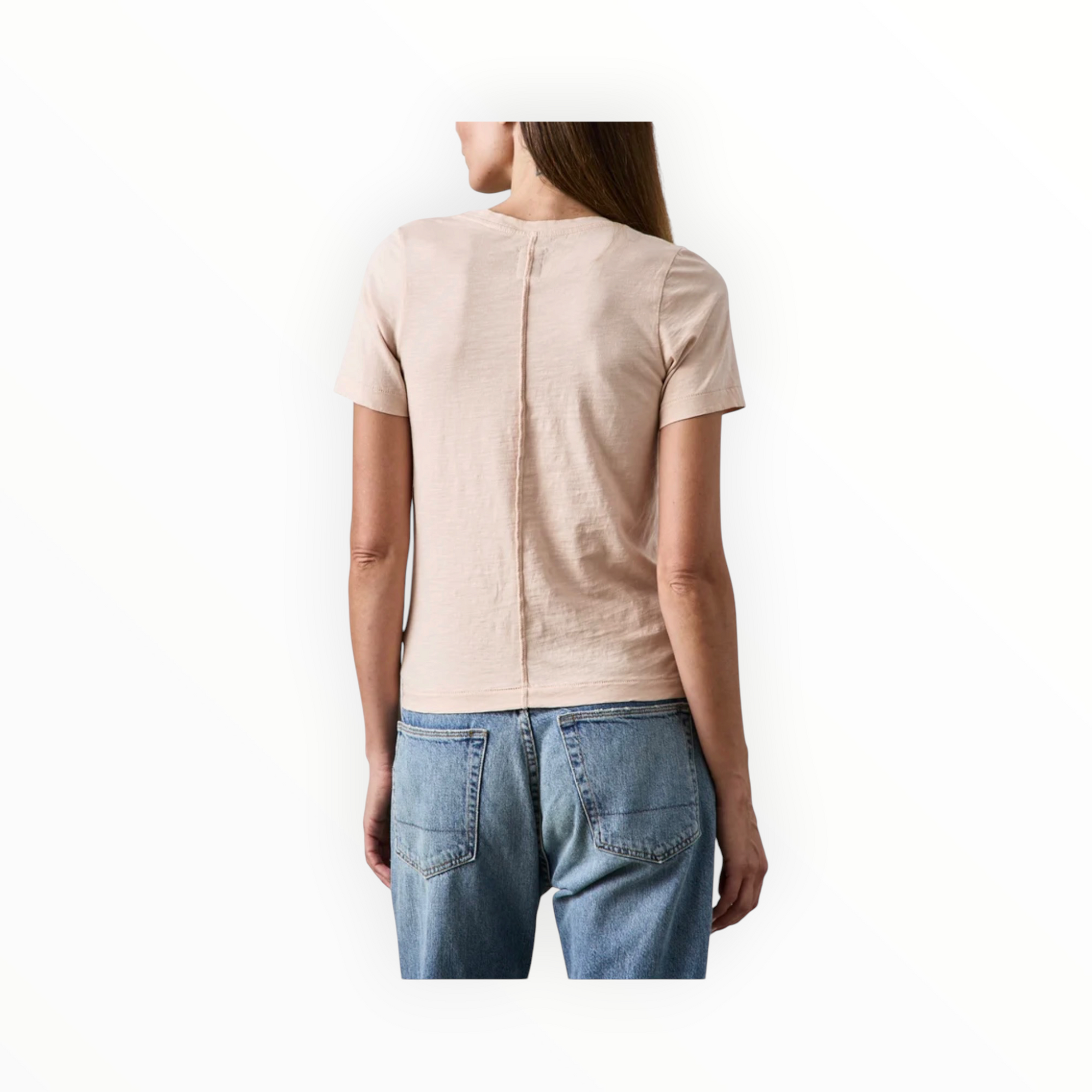 NSF Tally Slim Fit U Neck Slub Jersey Tee - Fuzz