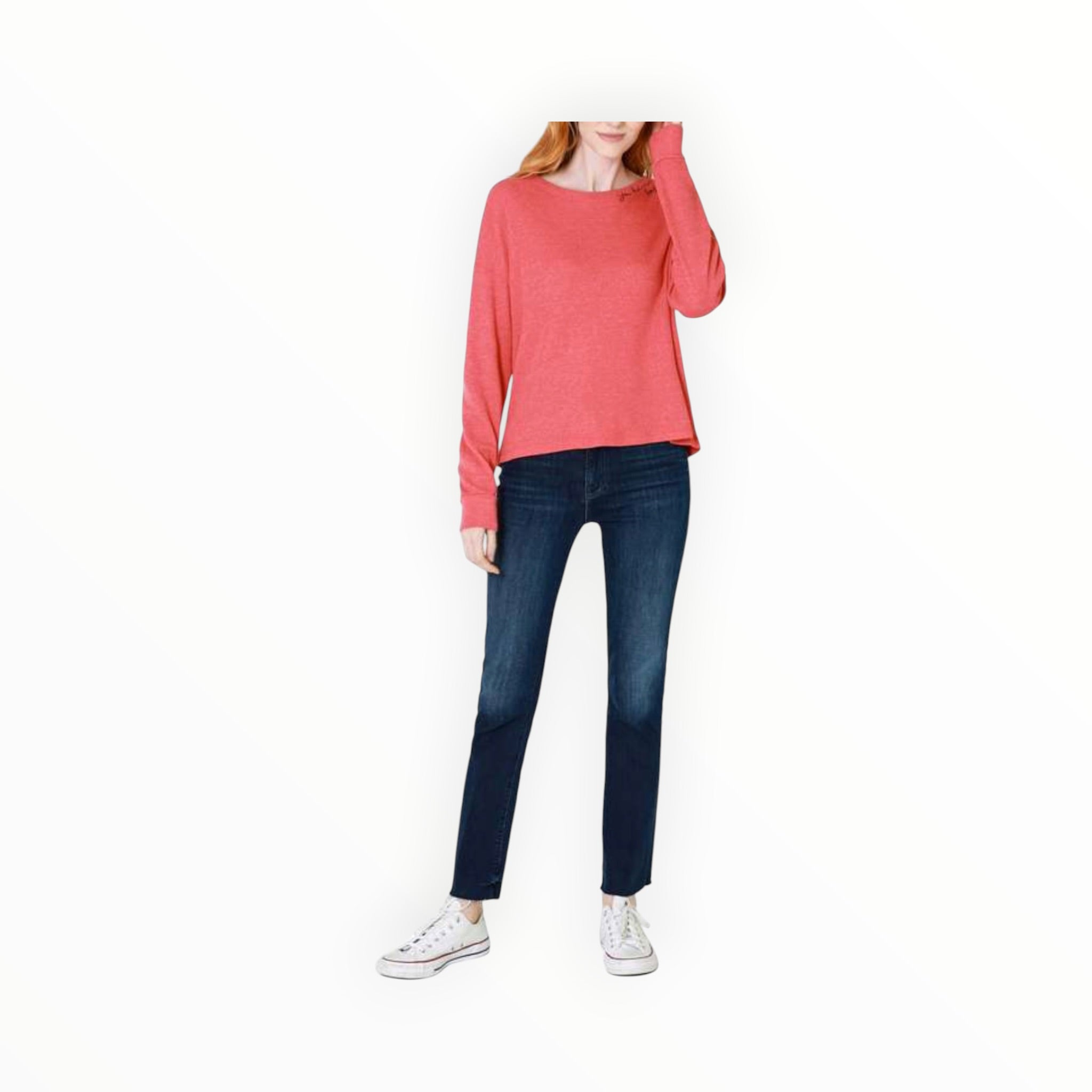 Sundry You Had Me At Bonjour Thermal Crew - Coral