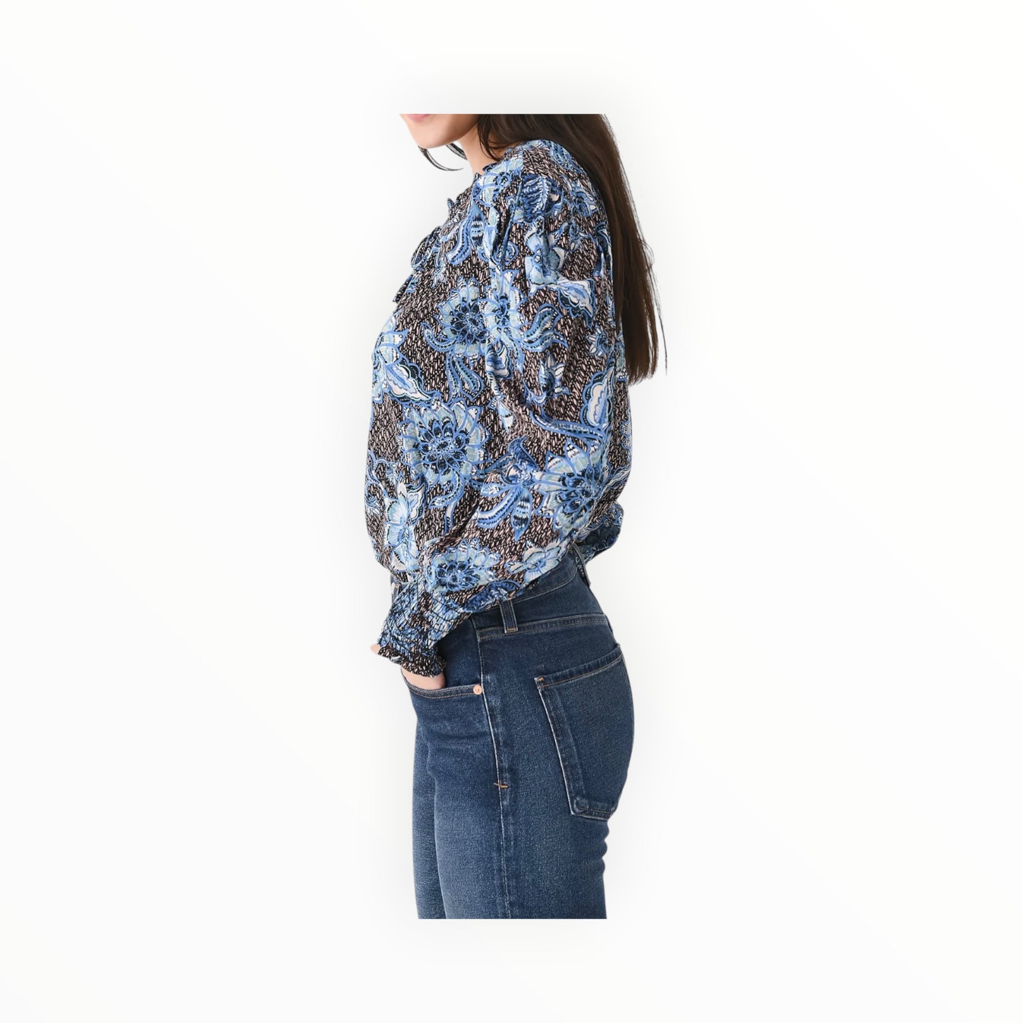 MISA Siena Top - Blue Sunflower