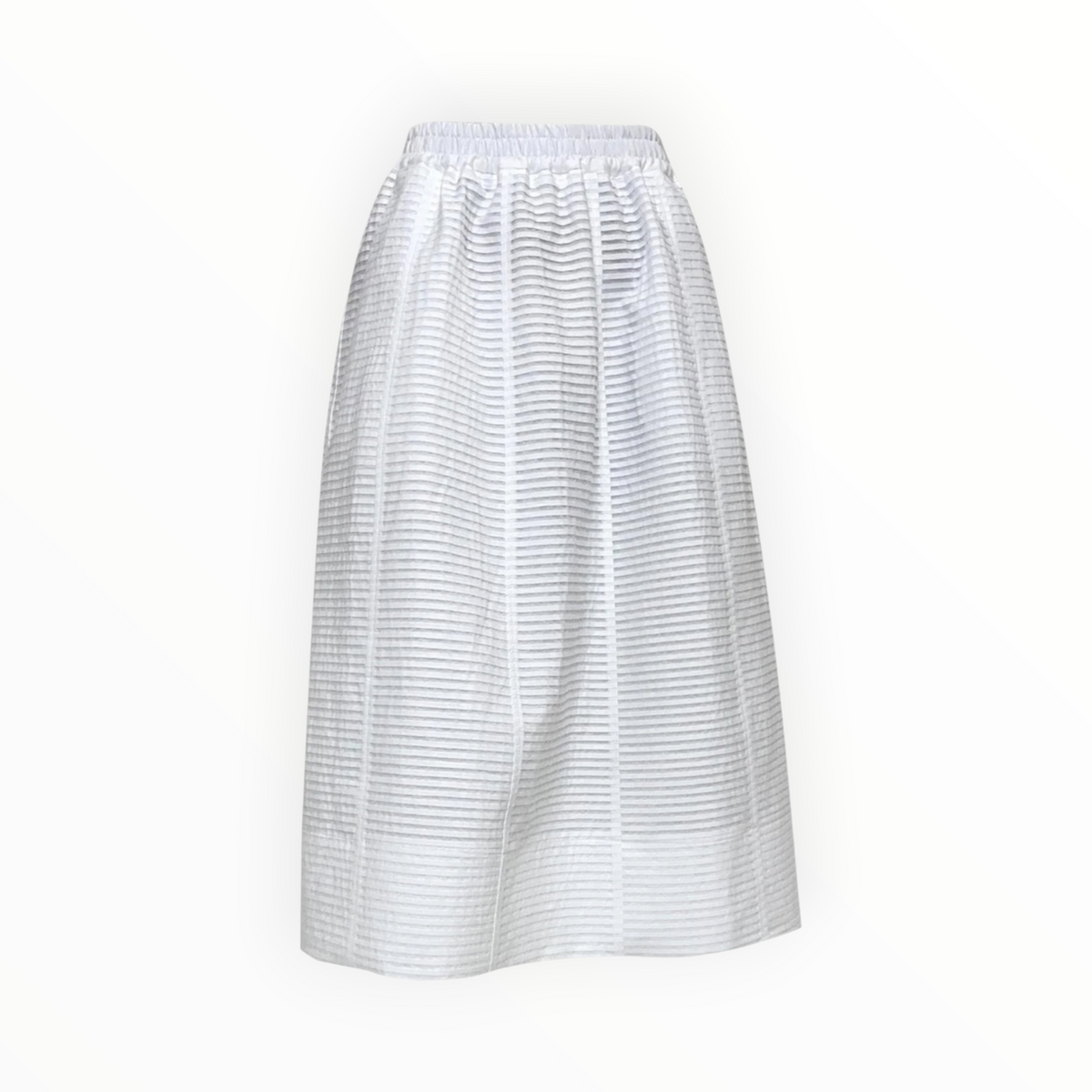 ODEEH Midi Skirt - White