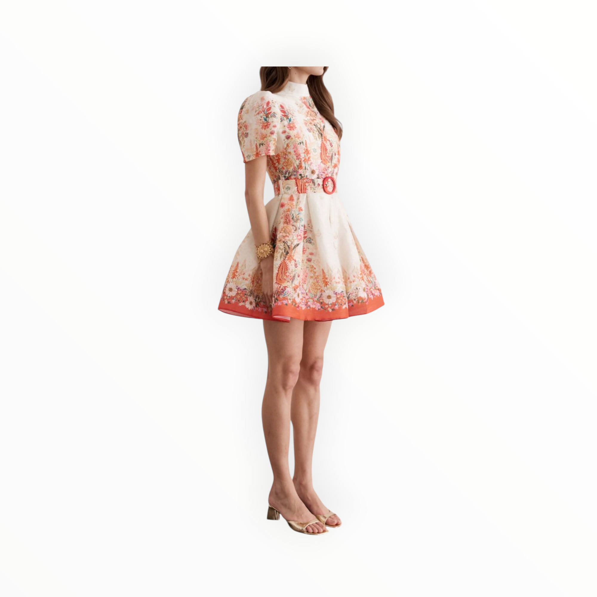 AQUA BLÚ Pippa Mini Dress - Bouquet
