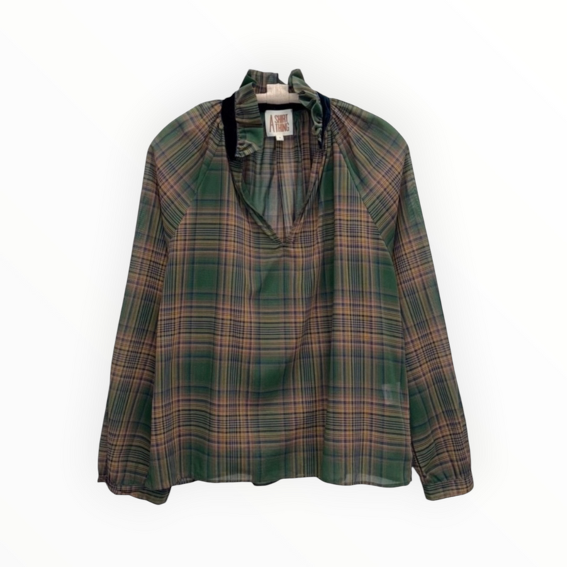 A Shirt Thing Josephine Plaid - Hunter