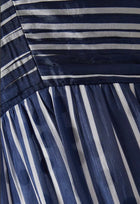 byTiMo Cupro Rouching Dress - Blue Stripe