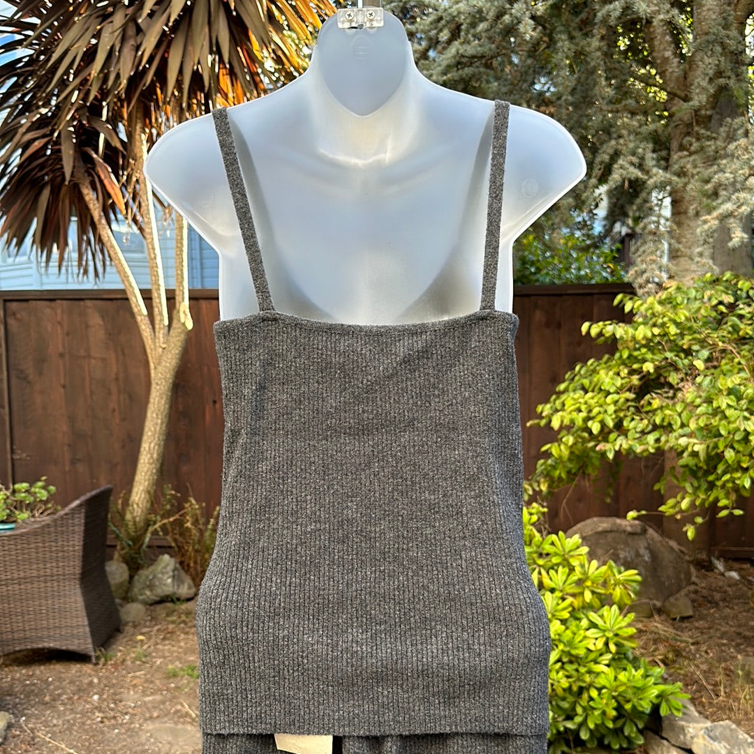 Care By Me Heather Top - Dark Grey Melange