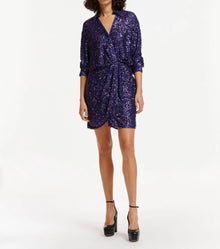 Essentiel Antwerp Entire Sequin Dress - Indigo/Night Reflection