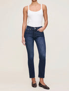 DL1961 Mara Straight Mid Rise Instasculpt Ankle Jeans - Eastside