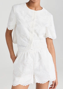 Amanda Uprichard Finley Top - White