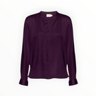 Nation Ltd Ella Cutaway Henley - Fig Jam