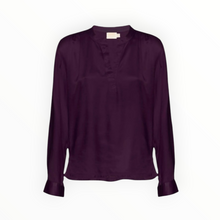 Nation Ltd Ella Cutaway Henley - Fig Jam
