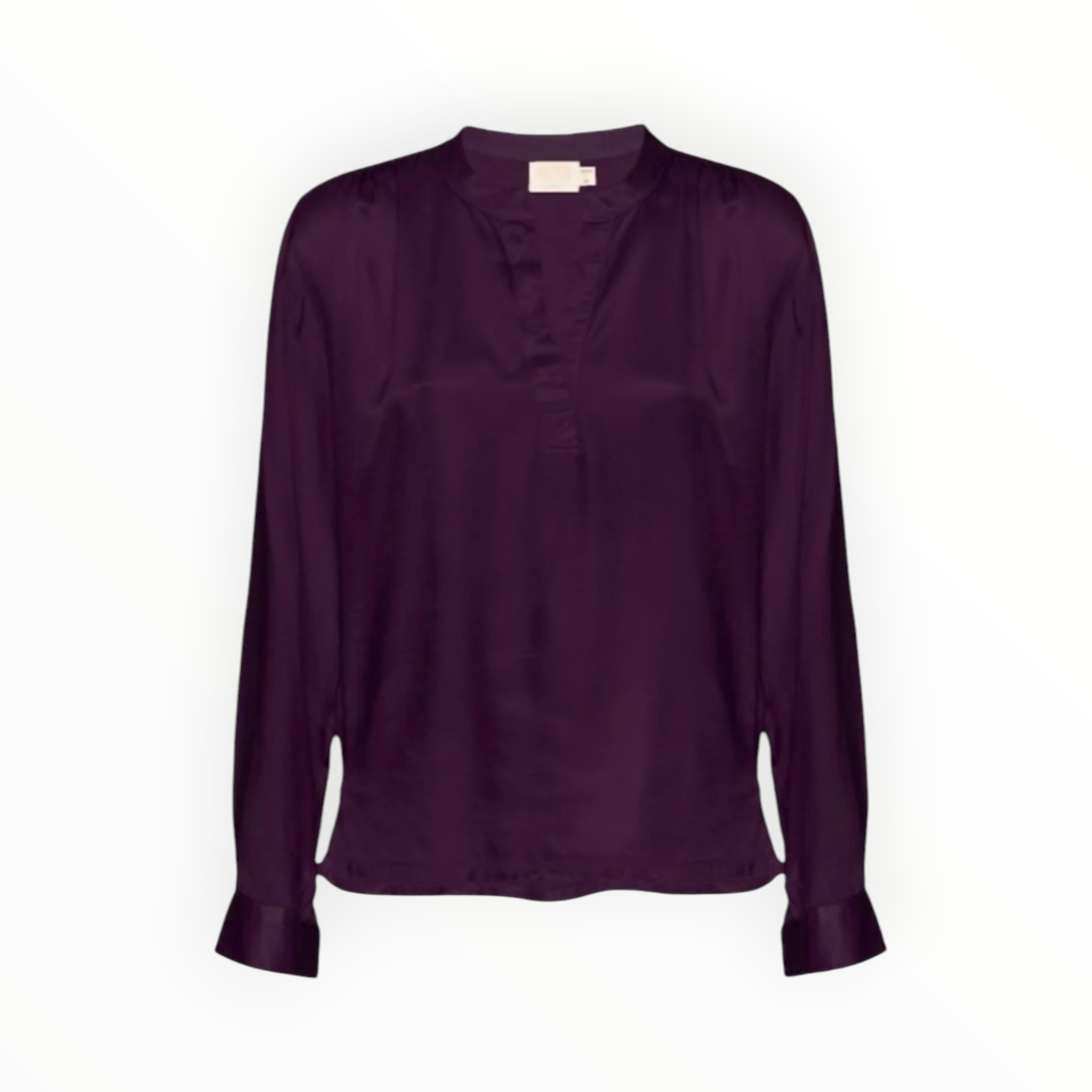 Nation Ltd Ella Cutaway Henley - Fig Jam
