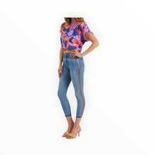 Etienne Marcel Skinny Moto Ankle Jeans W/Zipper Accent Pockets