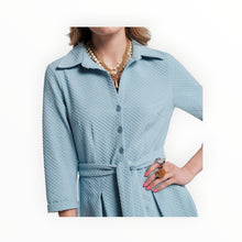 Frances Valentine Bellini Waffle Dress - Air Blue