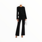 Derek Lam 10 Crosby Dawson Flare Trousers - Black
