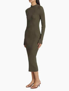 A.L.C. Halle Knit Dress - Dark Sage