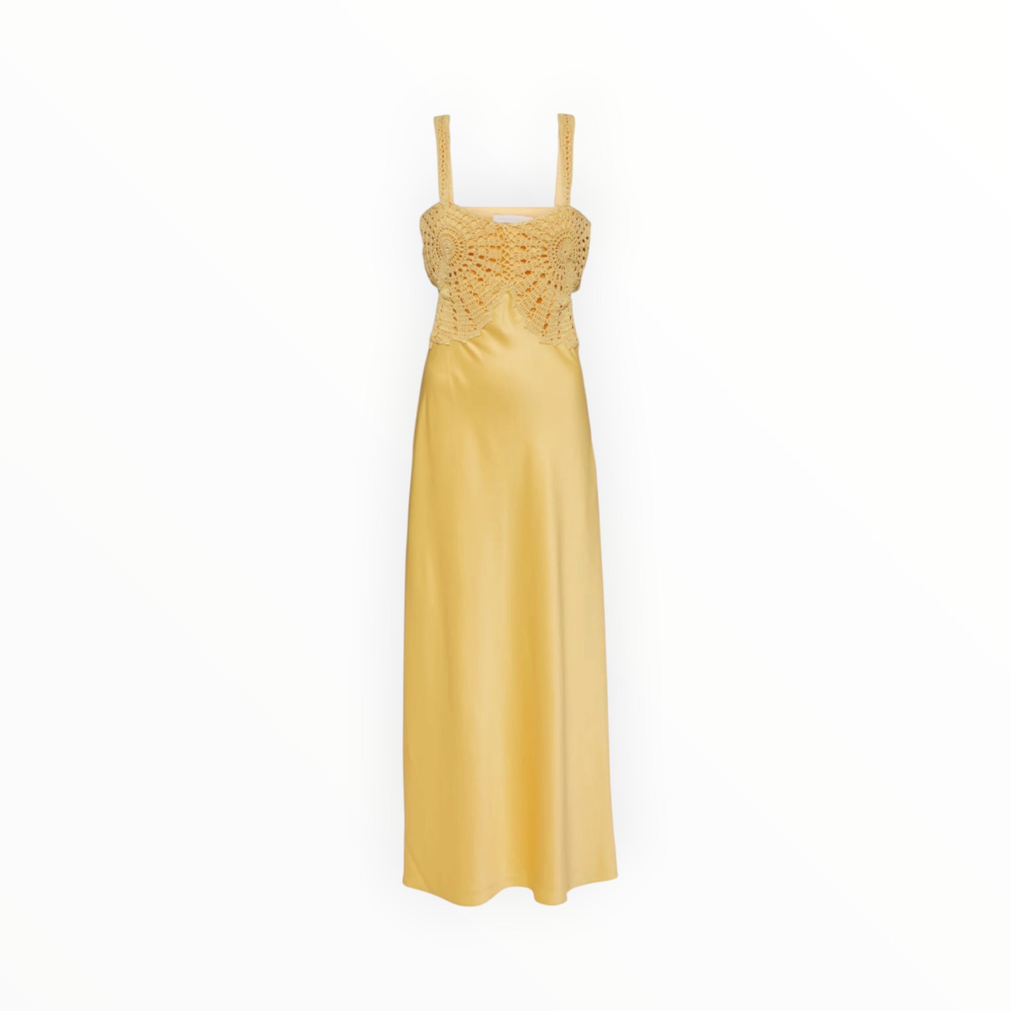 Jonathan Simkhai Roberta Fossil Crochet Dress - Popcorn