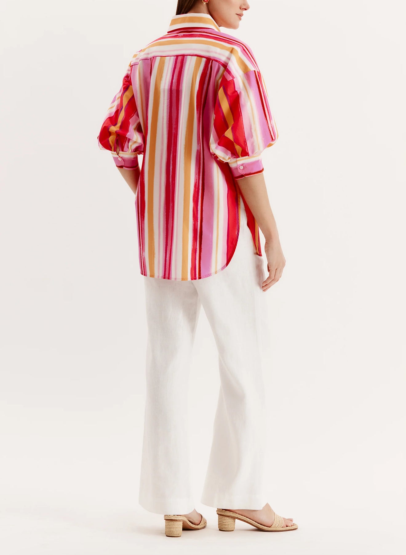 tyler böe Caroline Asymmetrical Stripe Shirt