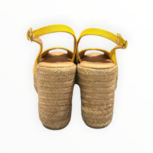 Pinaz Sling Back Criss Cross Espadrilles - Yellow