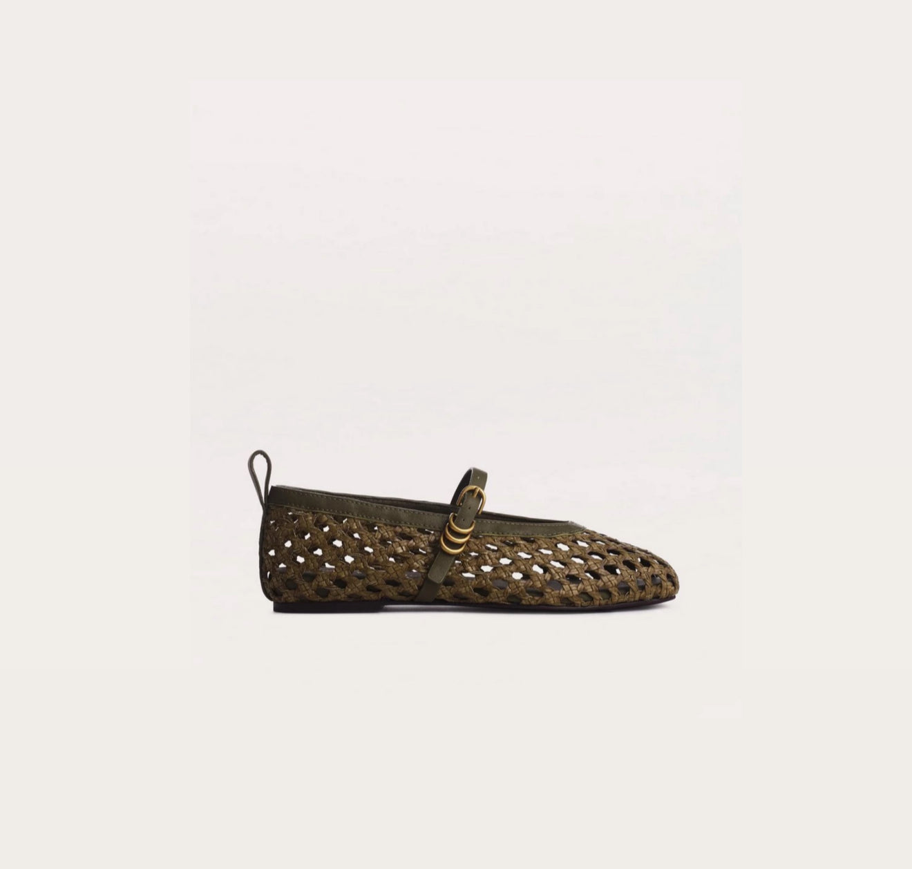 rag & bone Spire Woven Mary Janes - Loden Woven