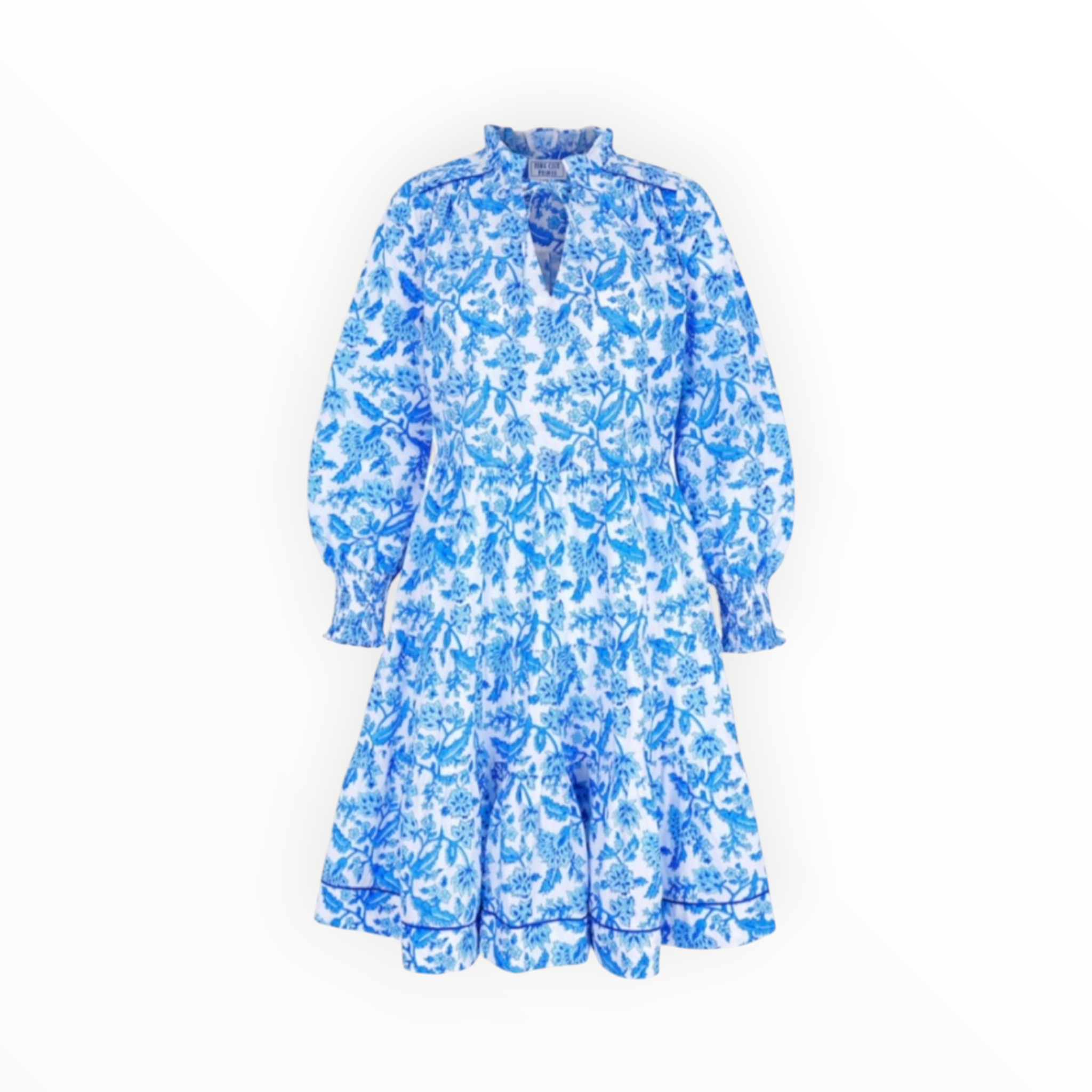Pink City Prints Martha Dress - Ocean Jaal