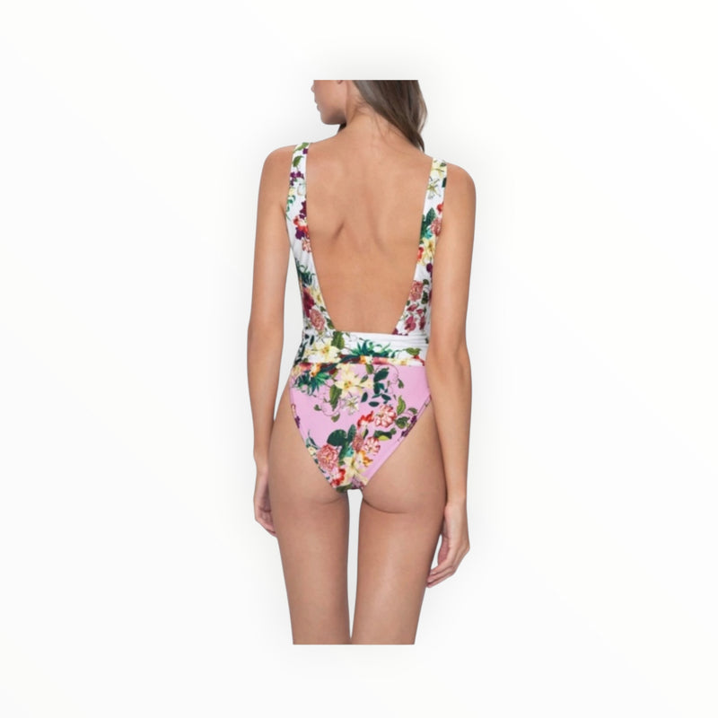 PQ Swim Sierra Floral Plunge One Piece Swimsuit