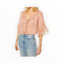 MISA Lindsay Top - Dusty Rose Python