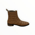 Frēda Salvador Drew Chelsea Boot - Khaki Croc Embossed