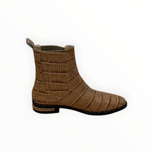 Frēda Salvador Drew Chelsea Boot - Khaki Croc Embossed