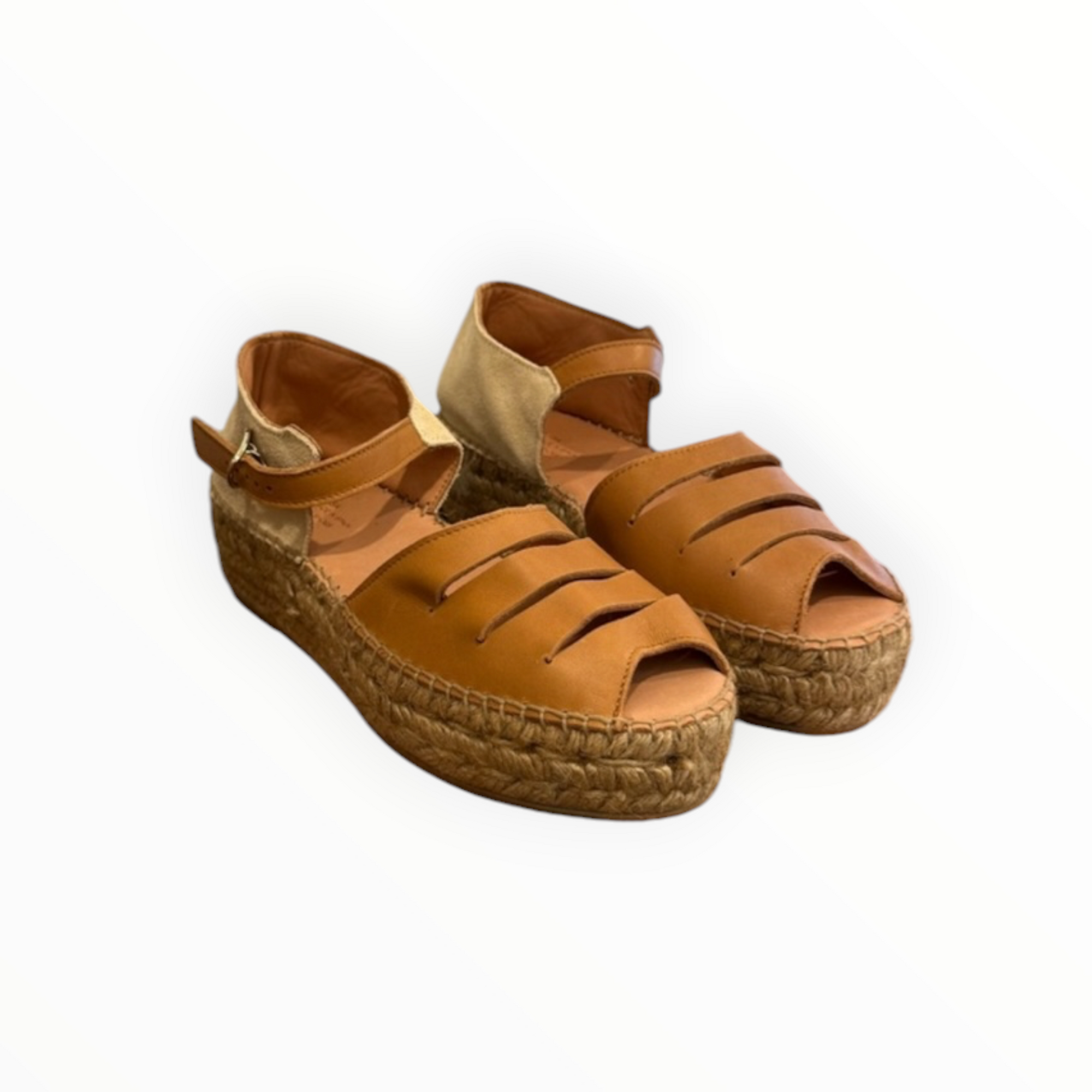 Naguisa Silencio Espadrilles- Brown/Ecru