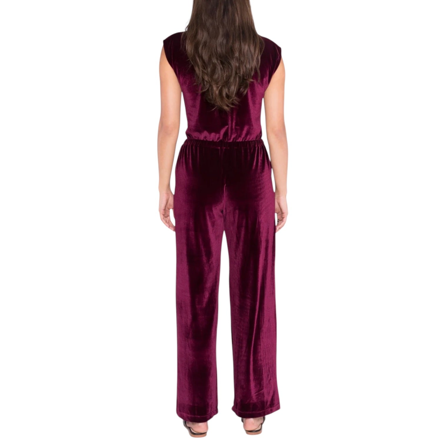 Ripley Rader Velvet Classic Jumpsuit - Merlot