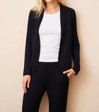 Majestic Filatures Soft Touch Two Button Blazer - Noir