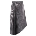 A.L.C. Tracy Metallic Vegan Leather Skirt - Slate