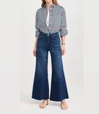 Frame Le Palazzo Crop Raw Fray - Calvin