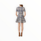Shoshanna Eleanor Dress - Celeste Blue/Ivory