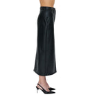 Pistola Alice Faux Leather Utility Skirt - Slate Black