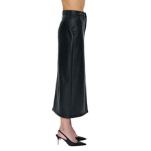 Pistola Alice Faux Leather Utility Skirt - Slate Black