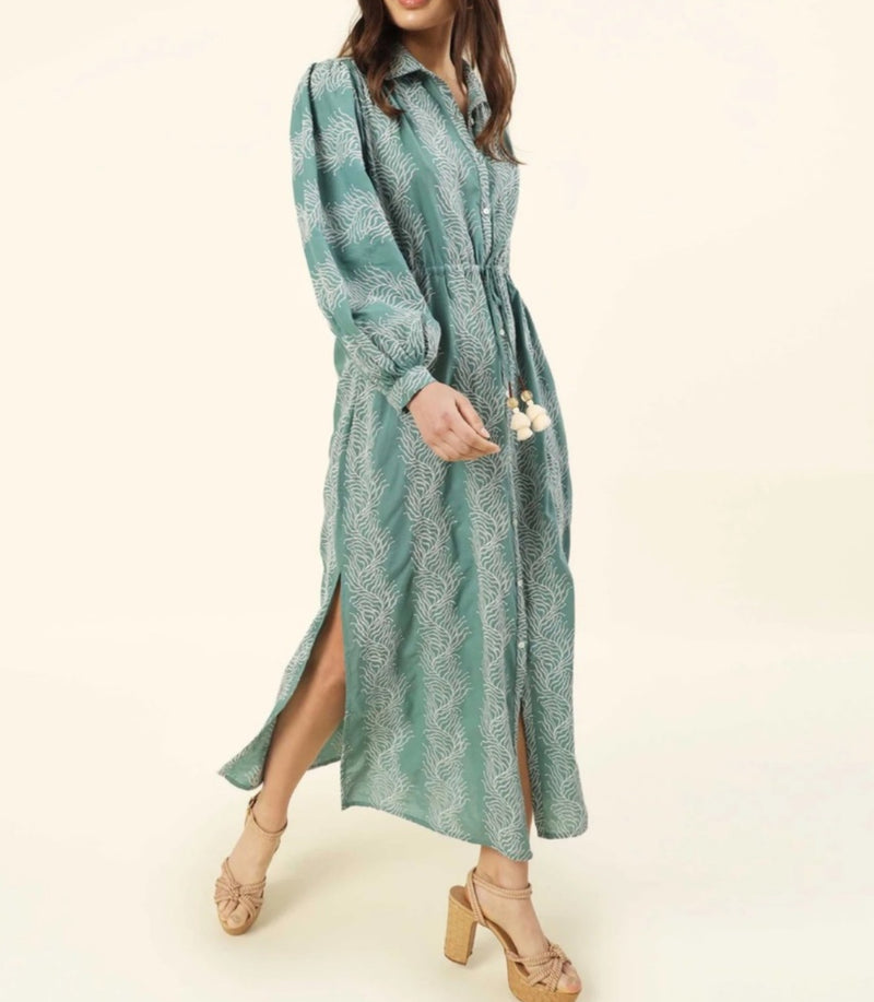 Omika Aria Midi Dress - Satari Seaglass