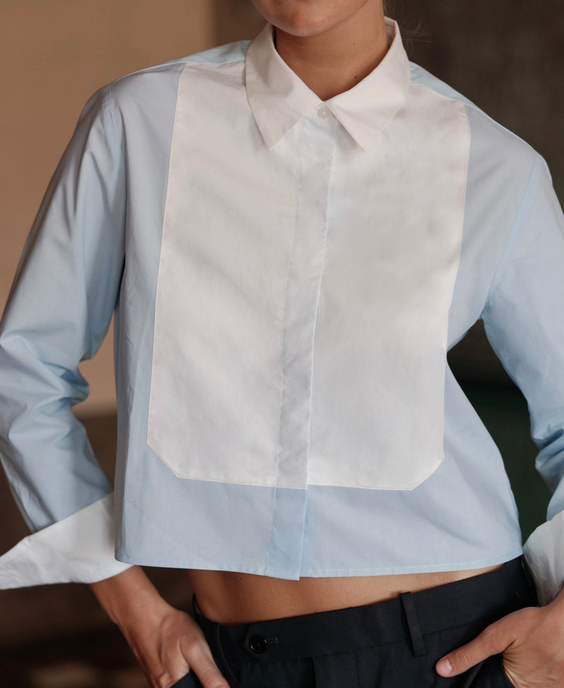 Cissa The Bib Shirt - Sky Blue