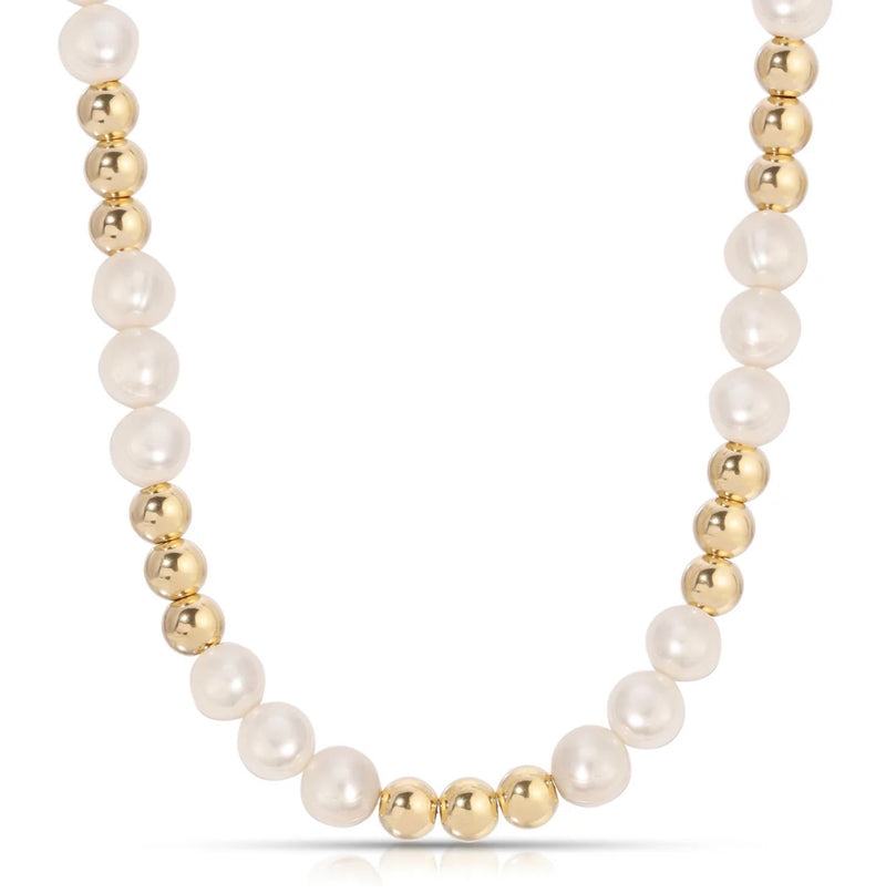 eklexic Petra Pearl & Bead Necklace