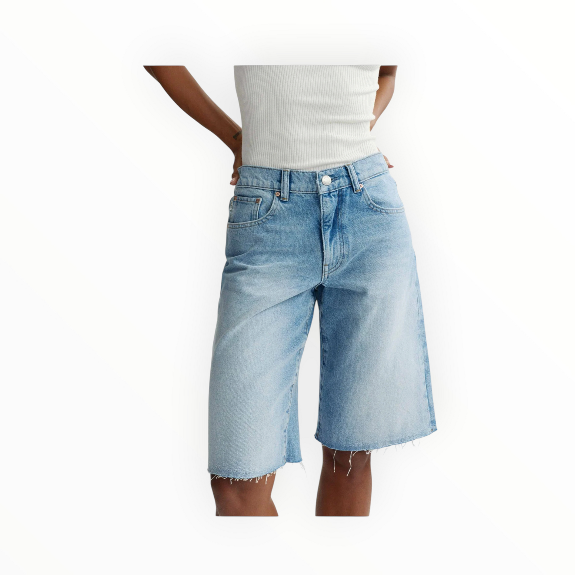 DL1961 Abby Relaxed Low Rise Short 13" - Bayside