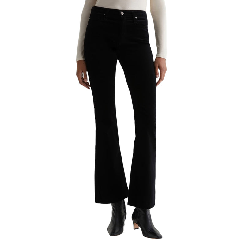 AG Jeans Farrah Boot Velvet Pant - Super Black