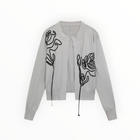 Liviana Conti Embroidered Open Front Cardigan - Brezza