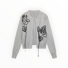 Liviana Conti Embroidered Open Front Cardigan - Brezza