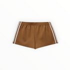 perfectwhitetee Mikayla Pureform Sport Short W/Side Stripe - Mocha