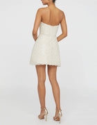THEIA Amanda Beaded Mini Dress - Crystal