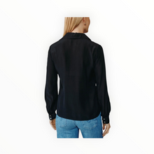 Bella Dahl Ruffle Front Shirt - Black